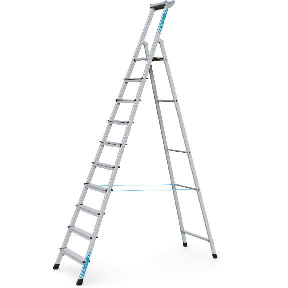 Zarges genietete Stehleiter, eloxiert Xlstep S 10 Stufen Zarges genietete Stehleiter, eloxiert Xlstep S 10 Stufen-Beschreibung lesen
