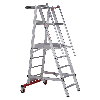 Euroline Premium 32777 Podestleiter fahrbar 5 Stufen
