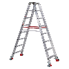 Euroline Premium 30573 Stufenstehleiter mit Federrollen und Feststellern 2x8 Stufen Euroline Premium 30573 Stufenstehleiter mit Federrollen und Feststellern 2x8 Stufen