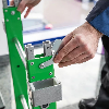 MUNK Plattformleiter steckbar Grundelement 3 Stufen und klappbaren Handgriffen