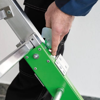 MUNK Plattformleiter steckbar Grundelement 3 Stufen und klappbaren Handgriffen-Beschreibung lesen