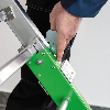 MUNK Plattformleiter steckbar Grundelement 3 Stufen und klappbaren Handgriffen