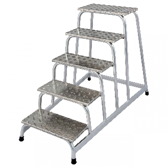 Montagetritt 5 Stufen aus Aluminium-Beschreibung lesen
