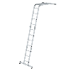 MUNK Vielzweckleiter mit Nivello Traverse 2x3 + 2x4 Sprossen MUNK Vielzweckleiter mit Nivello Traverse 2x3 + 2x4 Sprossen