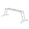 MUNK Vielzweckleiter mit Nivello Traverse 2x3 + 2x4 Sprossen MUNK Vielzweckleiter mit Nivello Traverse 2x3 + 2x4 Sprossen