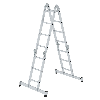 MUNK Vielzweckleiter mit Nivello Traverse 2x3 + 2x4 Sprossen MUNK Vielzweckleiter mit Nivello Traverse 2x3 + 2x4 Sprossen