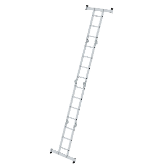 MUNK Vielzweckleiter mit Nivello Traverse 2x3 + 2x4 Sprossen-Beschreibung lesen