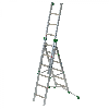 Facal Mehrzweckleiter SUPERPRIMA S600 3-teilig 5+6+6 Sprossen