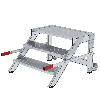 MUNK Arbeitspodest fahrbar Aluminium geriffelt 800mm Stufenbreite 3 Stufen MUNK Arbeitspodest fahrbar Aluminium geriffelt 800mm Stufenbreite 3 Stufen