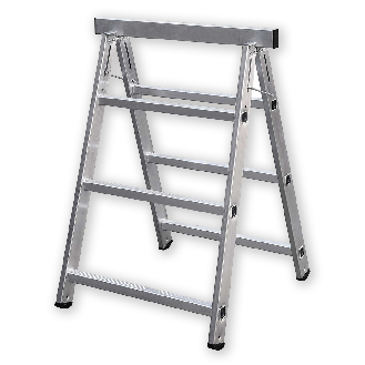 Iller Aluminium Arbeitsbock, klappbar 0,80x0,70m 2 Sprossen-Beschreibung lesen