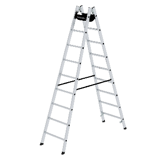 MUNK Sprossenstehleiter 2x9 Sprossen-Beschreibung lesen