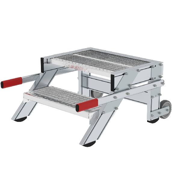 MUNK Arbeitspodest fahrbar Stahl-Gitterrost 600mm Stufenbreite 2 Stufen MUNK Arbeitspodest fahrbar Stahl-Gitterrost 600mm Stufenbreite 2 Stufen-Beschreibung lesen