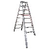 Euroline Premium 30578 Stufentreppenstehleiter 2x8 Stufen Euroline Premium 30578 Stufentreppenstehleiter 2x8 Stufen