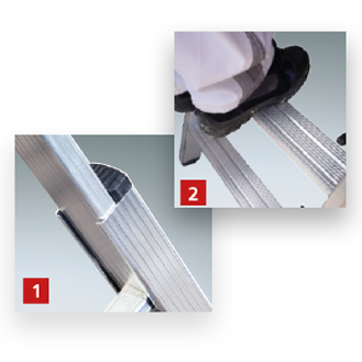 Euroline Premium 30578 Stufentreppenstehleiter 2x8 Stufen-Beschreibung lesen