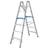 Iller Stufen Stehleiter Alu Ergo Plus eloxiert 2x7 Stufen Iller Stufen Stehleiter Alu Ergo Plus eloxiert 2x7 Stufen