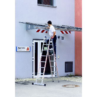 Zarges Mehrzweck-Klappleiter Combimaster X 2-teilig 2x8 Sprossen-Beschreibung lesen