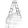 Iller Treppenhausleiter Multilift Ergo Plus eloxiert 2x5 Stufen