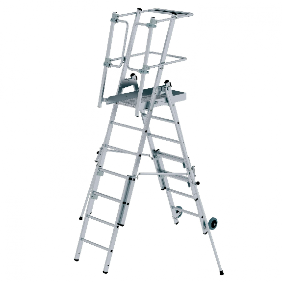 MUNK Plattformleiter FlexxStep 5 Sprossen mit Teleskopaufsatz plus 2 Sprossen MUNK Plattformleiter FlexxStep 5 Sprossen mit Teleskopaufsatz plus 2 Sprossen-Beschreibung lesen