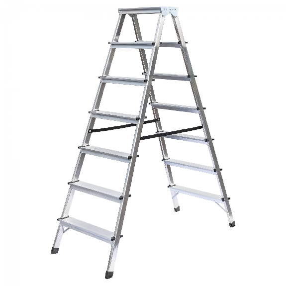 MUNK Doppelleiter 2x7 Stufen MUNK Doppelleiter 2x7 Stufen-Beschreibung lesen