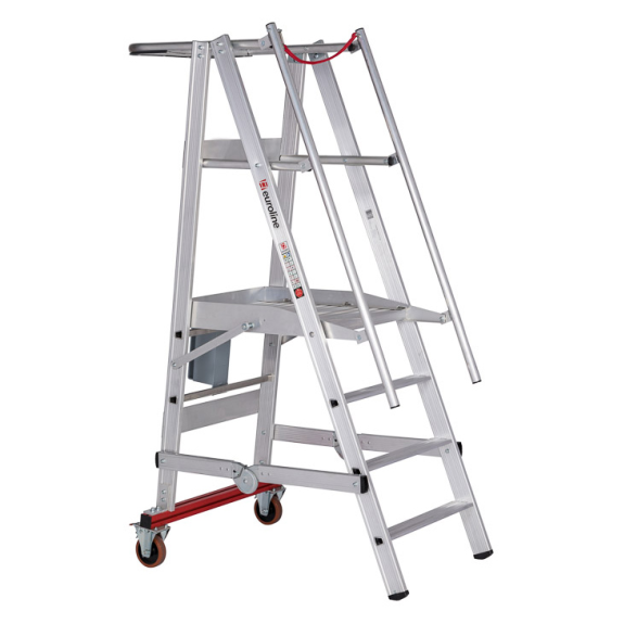 Premium 32778 Podestleiter fahrbar, klappbar 4 Stufen-Beschreibung lesen