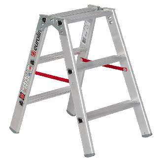 Euroline 20577 Stufenstehleiter 2x3 Stufen-Beschreibung lesen