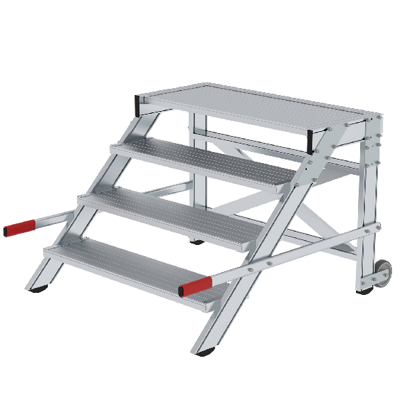 Plate-forme de travail Robble aluminium ondulé 1000 mm largeur de pas 4 étapes-Leer más