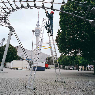 Mehrzweckleiter 4 x 12 Sprossen-Beschreibung lesen