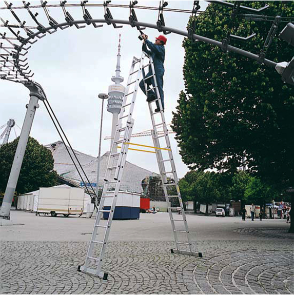 Mehrzweckleiter 4 x 12 Sprossen-Beschreibung lesen