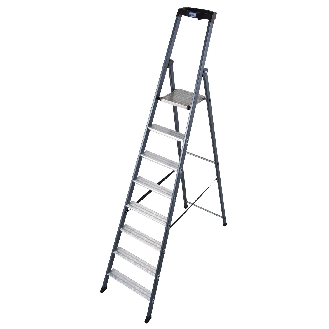 Krause SePro S Stufenstehleiter eloxiert 8 Stufen-Beschreibung lesen