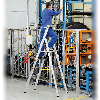 Stehleiter mit Plattform und 12 Stufen