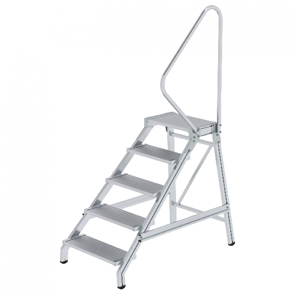 MUNK Aluminium Montagetritt starr mit Handlauf 5 Stufen MUNK Aluminium Montagetritt starr mit Handlauf 5 Stufen-Beschreibung lesen