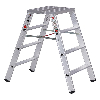 Euroline Premium 30581 Stufenstehleiter breit 2x4 Stufen Euroline Premium 30581 Stufenstehleiter breit 2x4 Stufen