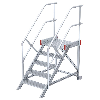 Euroline 514 Anstieg 45° 600mm Stufenbreite 5 Stufen Alu gerieft