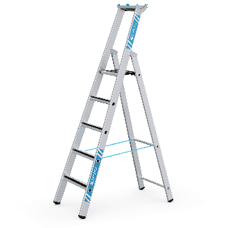 Zarges gebördelte Stufen-Stehleiter R13step S 5 Stufen-Beschreibung lesen