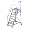 Euroline 513 Wartungsbühne 60° 600mm Stufenbreite 8 Stufen Alu gerieft