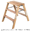 Iller Holz- Gipserbock, beidseitig begehbar mit großer Standfläche 2x2 Stufen und 2,45m AH