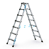 Zarges Comfortstep B Stehleiter mit gepolsterter Stufen-Vorderkante 2x7 Stufen