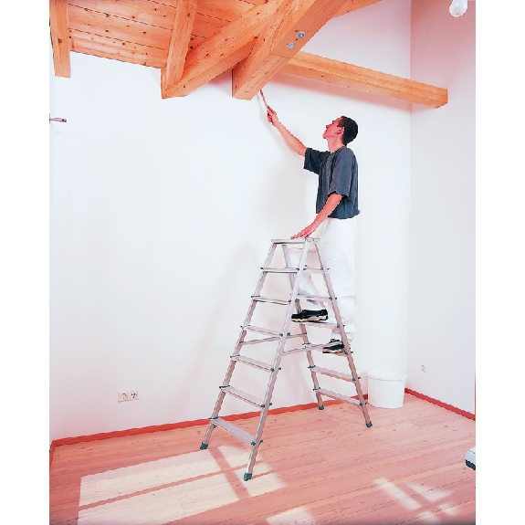 Zarges genietete Bockleiter eloxiert Scana B 2x4 Stufen Zarges genietete Bockleiter eloxiert Scana B 2x4 Stufen-Beschreibung lesen