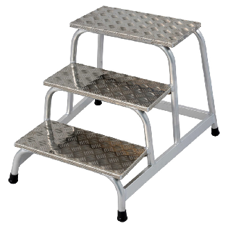 Montagetritt 3-stufig aus Aluminium-Beschreibung lesen