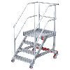 Euroline 513 Wartungsbühne 45° 600mm Stufenbreite 4 Stufen Alu gerieft