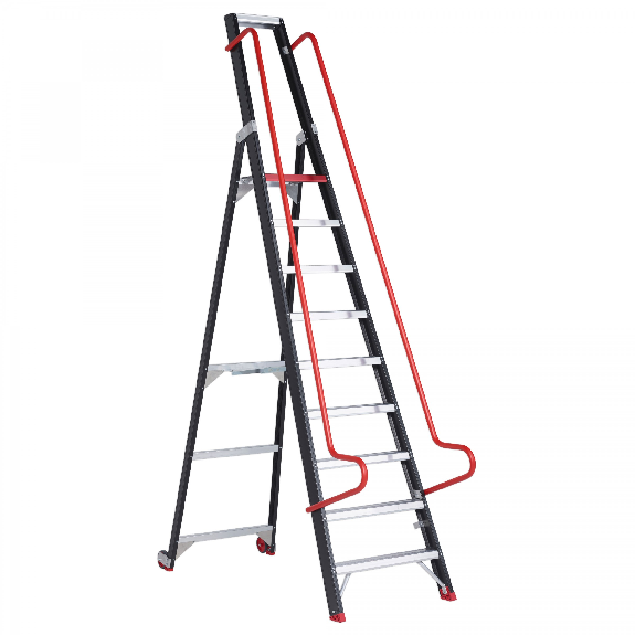 Échelle de pas Taurus avec rouleaux TME 9 Niveaux-Leer más