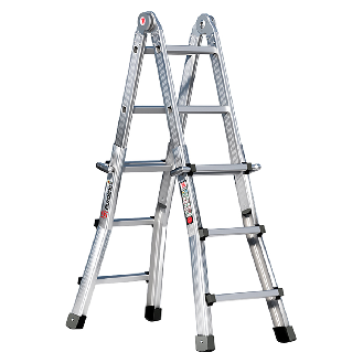 Euroline Premium 31601 Vario-Klappleiter 4x3 Sprossen-Beschreibung lesen