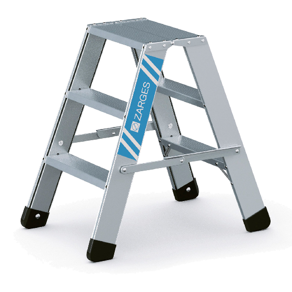 ZARGES Seventec B - Escabeau LM 2 x 3 marches-Leggi tutto