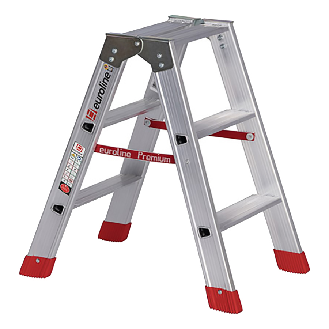 Euroline Premium 30577 Stufenstehleiter 2x3 Stufen-Beschreibung lesen