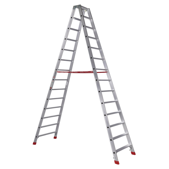 Stehleiter 2x14 Stufen-Beschreibung lesen