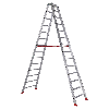 Euroline Premium 30577 Stufenstehleiter 2x14 Stufen Euroline Premium 30577 Stufenstehleiter 2x14 Stufen