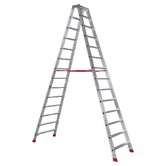 Euroline Premium 30577 Stufenstehleiter 2x14 Stufen-Beschreibung lesen