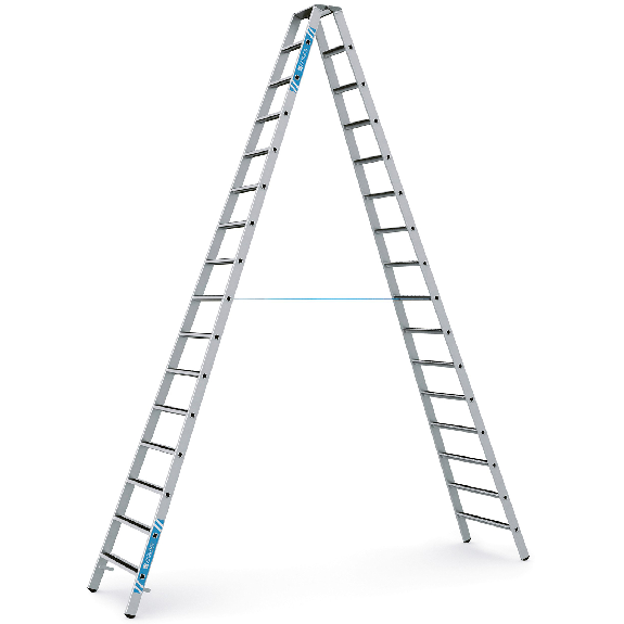 Zarges gebördelte Stufen-Stehleiter R13step-B eloxiert 2x16 Stufen Zarges gebördelte Stufen-Stehleiter R13step-B eloxiert 2x16 Stufen-Beschreibung lesen