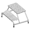 Layher 1075 Maschinentritt 2 Stufen