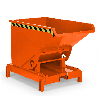 RR Industrietechnik Abrollkipper Typ RAM-DST-30 300dm³ für Deichselstapler RAL 2004 Reinorange-Beschreibung lesen